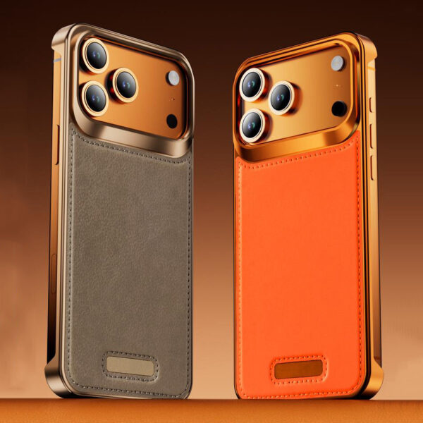 Armor King MagSafe Aluminum+Leather Heat Dissipation Protective Case Cover