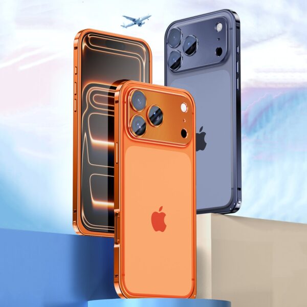 Armor King Lobster Clasp Metal Bumper Case Cover with Lens Protector